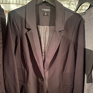 Torrid black Ponte blazer size
